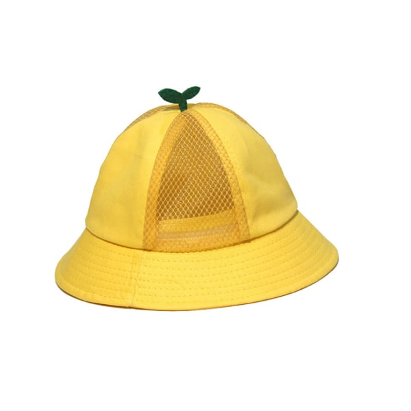 Barn liten gul hatt fiskarhatt (huvudomkrets 56cm) A