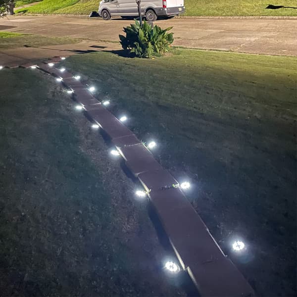 Solcellelamper til udendørs have, dæklys sol - 8 LED, udendørs