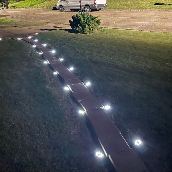 Solcellslampor Utomhus Trädgård, Däcklampor Sol - 8 LED, Utomhus