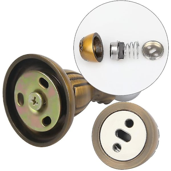 Solid magnetisk dörrpanel Golv- eller väggmonterad mässing magnetisk D