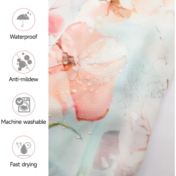 Mildew Resistant Shower Curtain Fabric Shower Curtain 180x180cm,