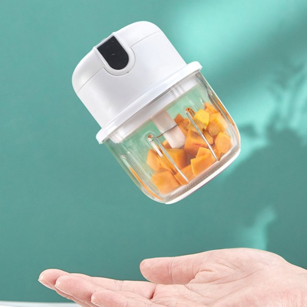 Elektrisk minihvitløkshakker - liten trådløs foodprosessor Por