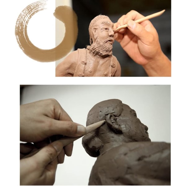 Keramikkverktøy, leiremeisel skulpturverktøy for keramiker, utskjæring til