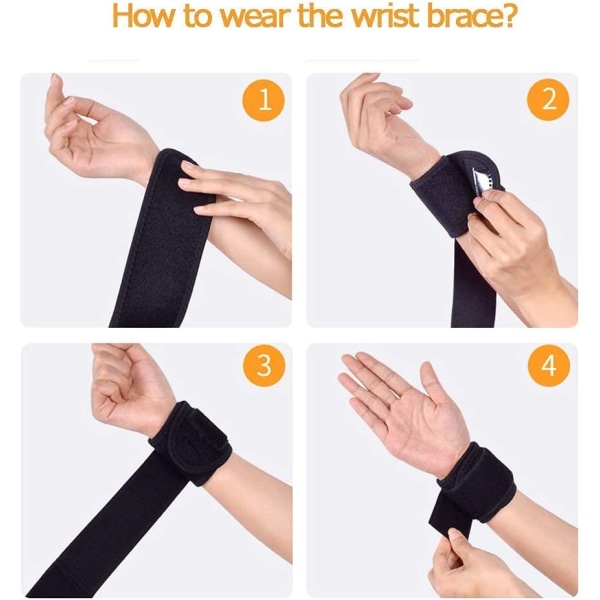 Blå bånd elastisk håndleddsbånd - Wrist Guard Protecti