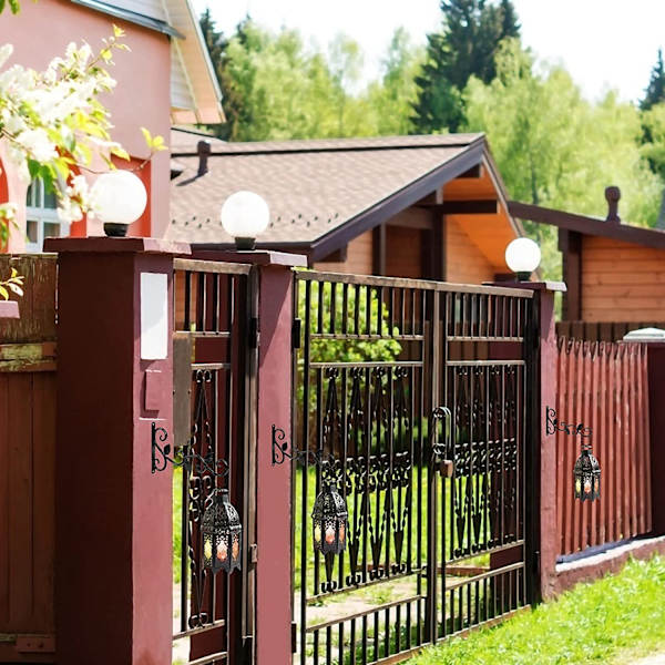 Sorte, 30*18,5cm-2 altan planteophængskroge med skruer, til i
