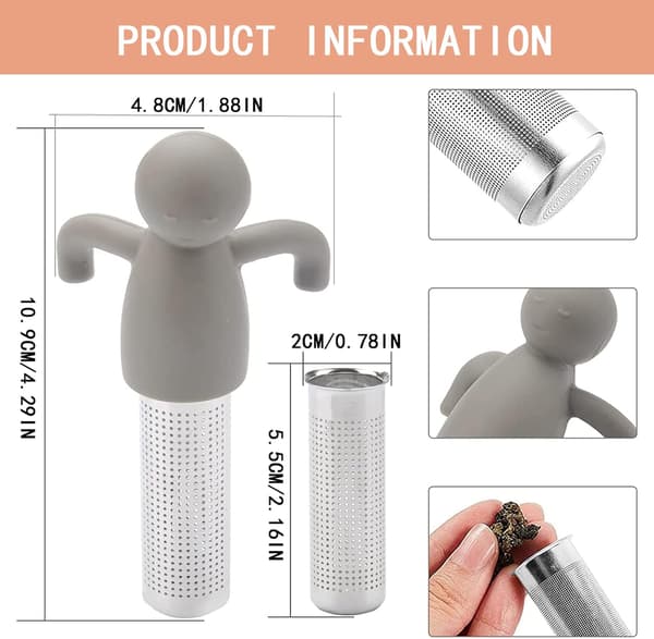 2 stk teinfusere teinfuser for te teinfuser 304 rustfritt stål