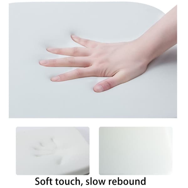 Memory foam pude til kontorstol 35*35*3.5cm black