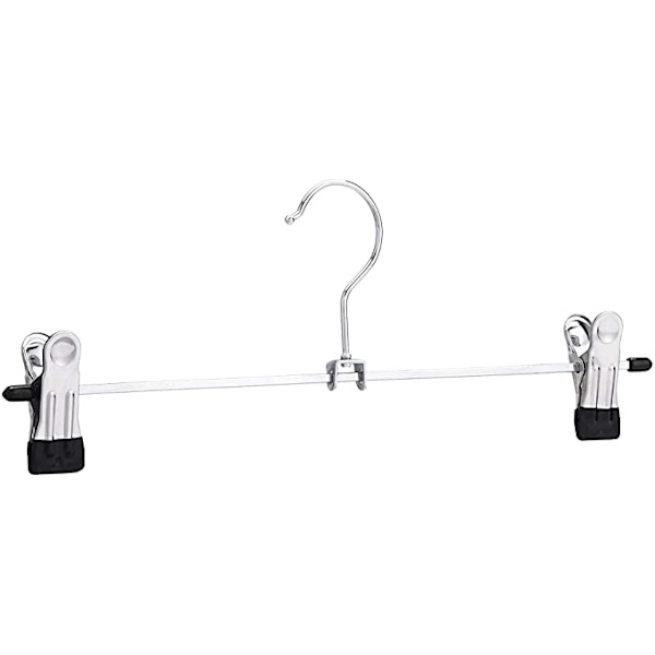 Basics Metallbyxor och kjolhängare med klämmor - 10-pack