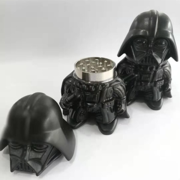 Star Wars-kvern, krydderkvern, perfekt størrelse 2" 3-delers sort