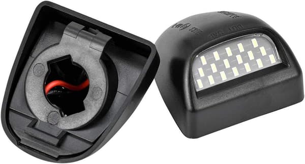 2 - Delar Vattentät Full LED-Nummerskyltsbelysning