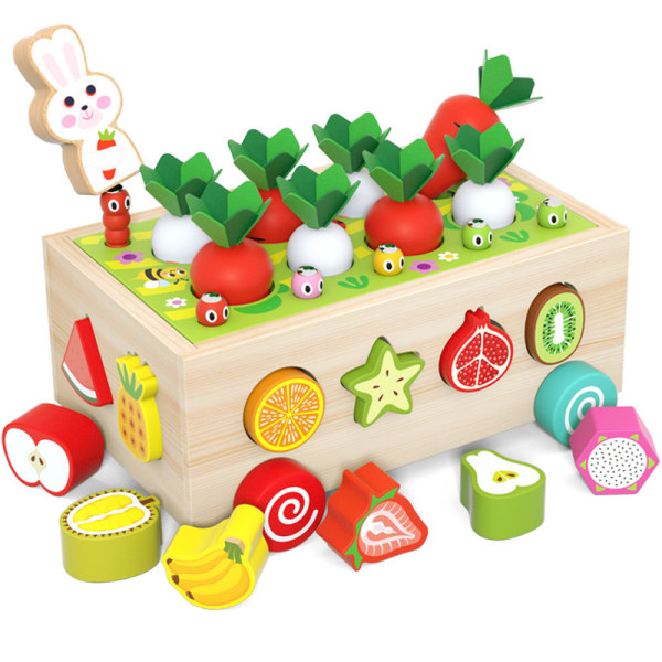 Wooden Montessori Toddler Educational Toys for Baby Boys Girls