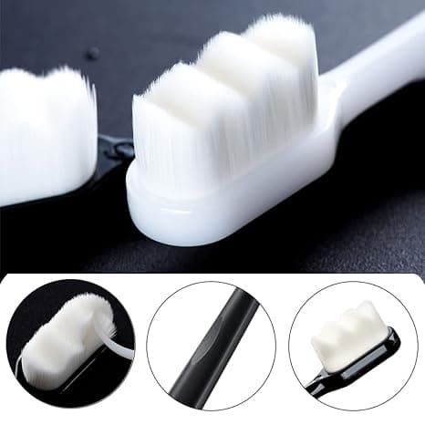 6-pack Micro Fur Manuell Tandborste, Mjuk Micro-Nano Tandborste E