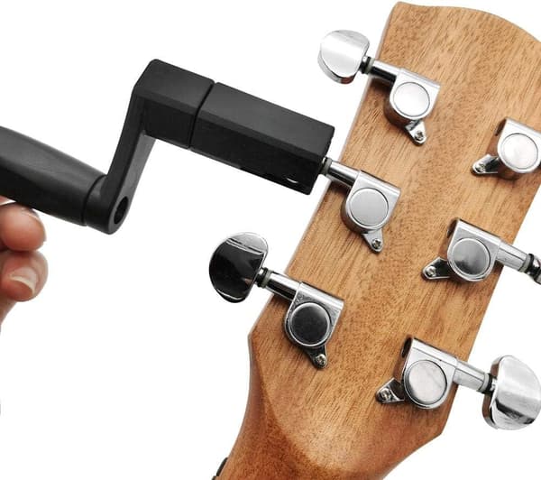 Gitarrlindare 2 stycken, 2 i 1 gitarrlindare stall axel dragare skruvmejsel för folk, el, klassisk, bas, ukulele, banjo gitarr