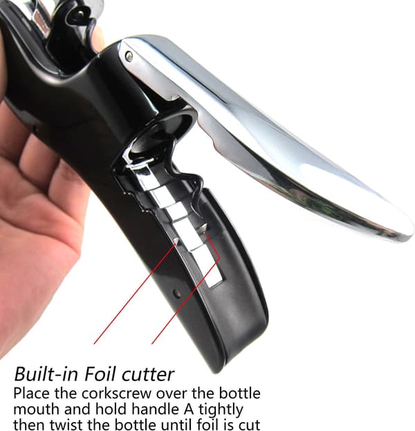 Bedste redskaber Professionel zinklegering Corkscrew, Høj kvalitet Le