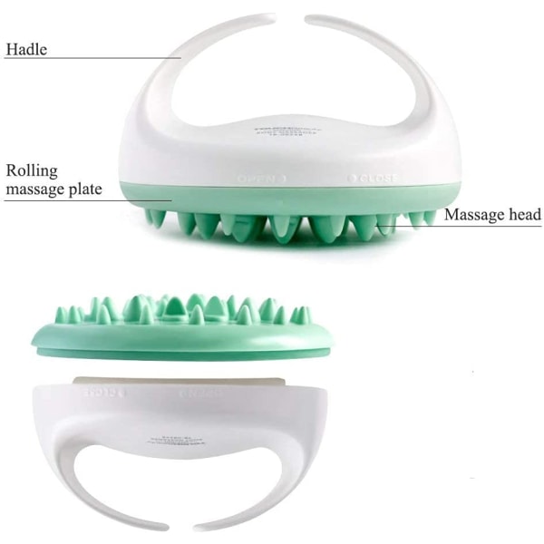 Kropsbørste Massager Anti Cellulite Slankende Afslappende Scrub Blød