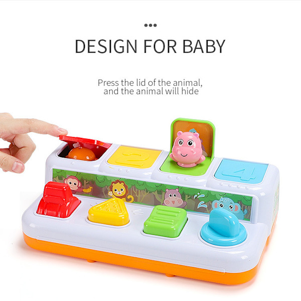 Babyleker 6 til 12-18 måneder, musikalske pop-up-leker for 9 måneder