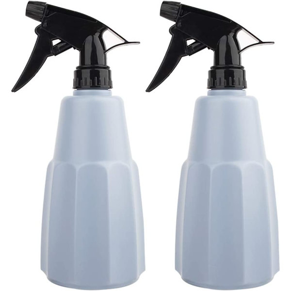 2 stk. 500 ml tomme plastsprayflasker tomme pumpe sprayflasker