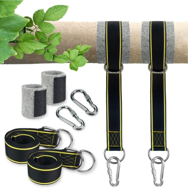 3m Swing Strap Kit – Heavy Duty, Hængekøjsstropper, 2 x Stropper, Hurtig og nem metode til at hænge enhver gynge