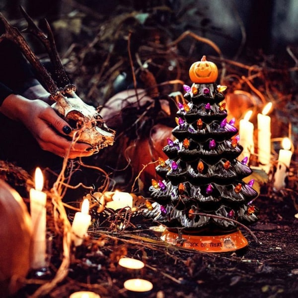 Halloween Tree Halloween Hehkuva Sisustus Koristeet Halloween