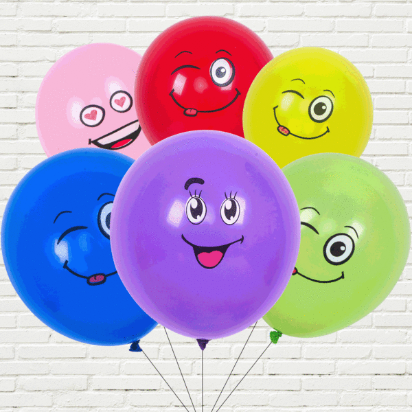 100 stycken (blandad hårfärg) Latexballonger Emotion Series Assor