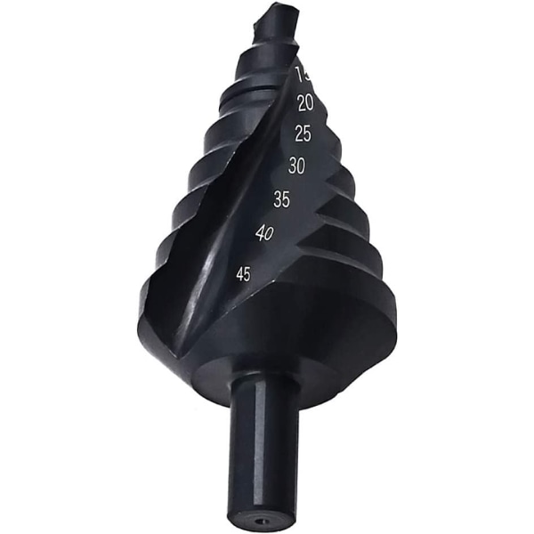 HSS Trinbor Bits 10-45mm Spiral Flad, Trekant Skaft Nitril