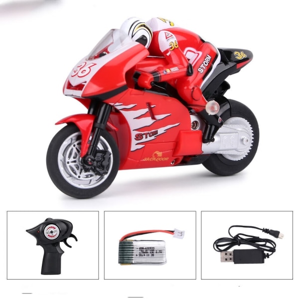 1pc red locomotive motorcycle remote control, perfectly balanced