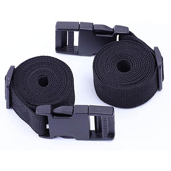 59 tommer sort 2 stk. remme 25mm nylon heavy duty remme W