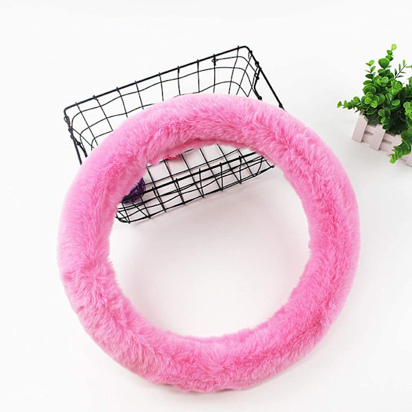 (Rosa) 3-pack rattstyrningsöverdrag, Macllar Vintervarm Styr