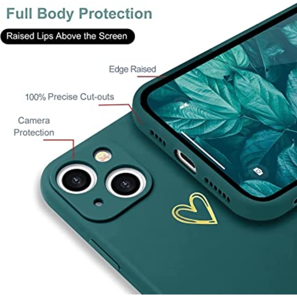 (Grön) Case Kompatibel med Samsung S22 Stötsäker Silikon TPU C