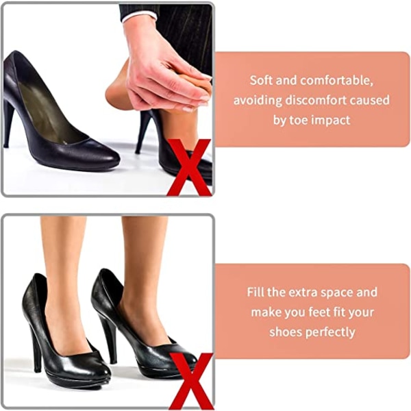4 paria säädettävää kengäntäyteainetta Unisex suuret kenkäsisäkkeet, Bi