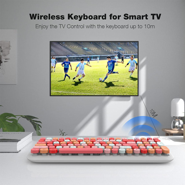 Trådlöst Bluetooth tangentbord, lämpligt för Mac, iPad, iPhone,