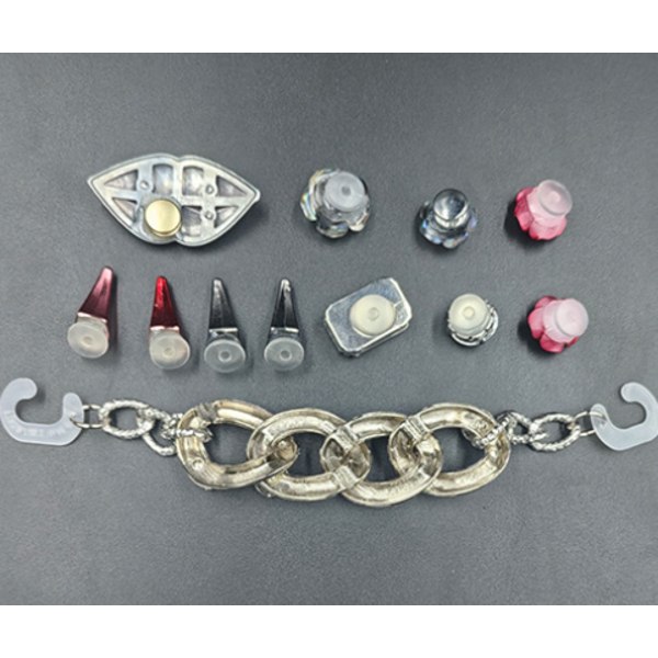 12 stykker Punk 3D Clog Sandaler Ornamenter, Sko Charms, Søte Sko