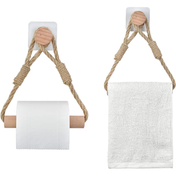 2 kappaleen itseliimautuva WC-paperiteline, kylpyhuoneen paperiteline