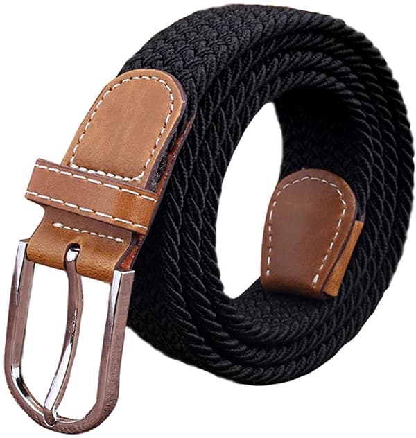 Herrbälte Casual Flätad Elastisk Tygvävd Stretch Elastisk
