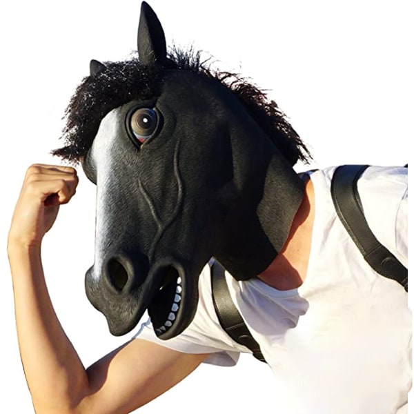 Horse Mask Party Dress Up Hestehodemasker for voksne menn Masque