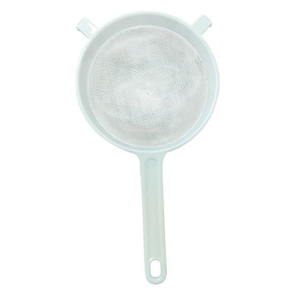 7 cm, (hvid) rund nylon mesh plastsi