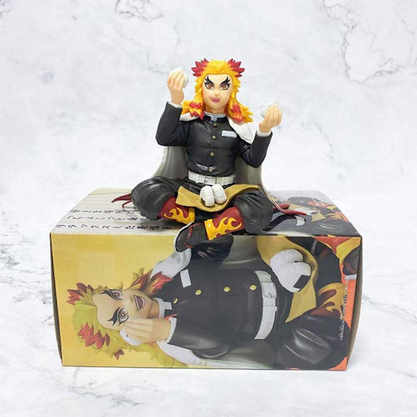 Demon Slayer Actionfigur, Rengoku Animefigur, 12cm Anime