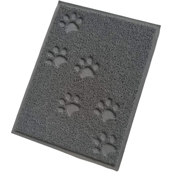 Dyrefodermåtte, vandtæt skridsikker måtte til hunde og katte (grå)