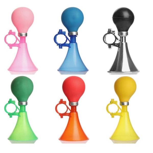 6 set barncykelhorn luftklämsignal tutande horn plast