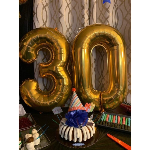 30-vuotisjuhlakoristeet, juhlailmapallot 30 vuotta Num