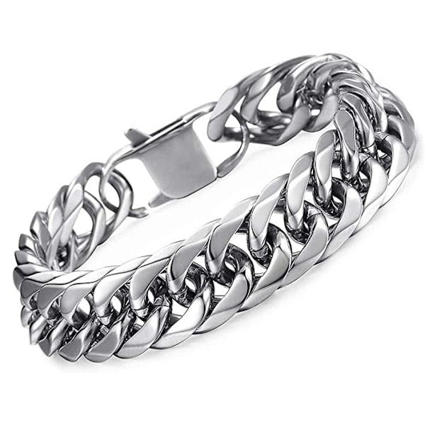 Armbånd i rustfrit stål, Cuban Chain, til mænd