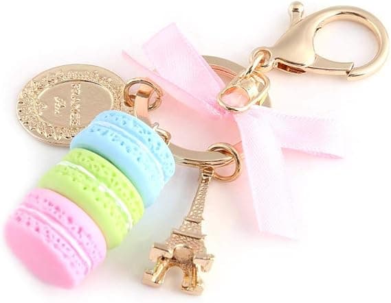 Legering nøglering, sød nøglering i form af macarons, differe