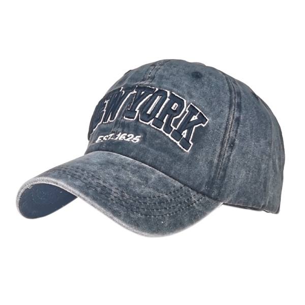 NEW YORK Svart baseballkeps broderad solskärm