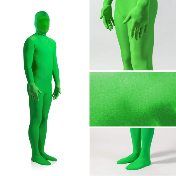 1kpl Dehnbarer Körper Green Screen Anzug Video Chroma Key bequeme