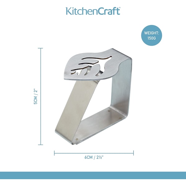 Kitchen Craft Sæt med 4 Rustfrit Stål Dug Clips/Dug