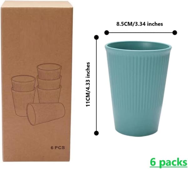 Barnmuggar, barnkoppar, plastmuggar (6 stycken) i ran