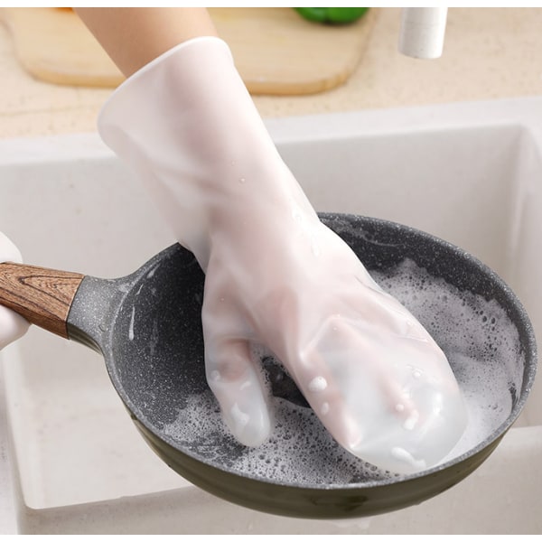 2 par magic silica gel oppvaskhansker kjøkken rene