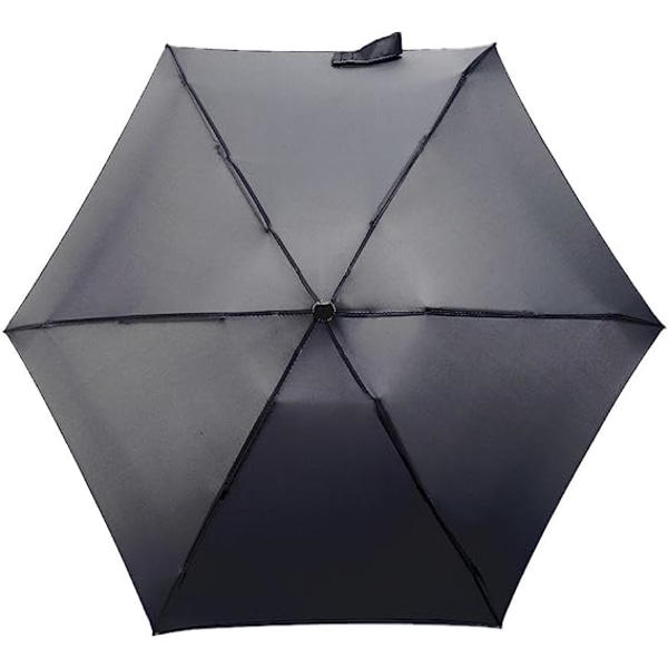 Sort mini paraply, ultra lett sammenleggbar paraply, egnet for