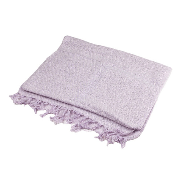 Enfärgad cirkulär trådscarf för kvinnor, s