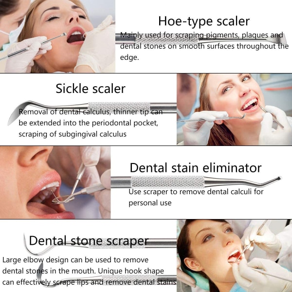 Verktøysett Xpassion Professional Smile Dent Pro Teeth Cleaning Se